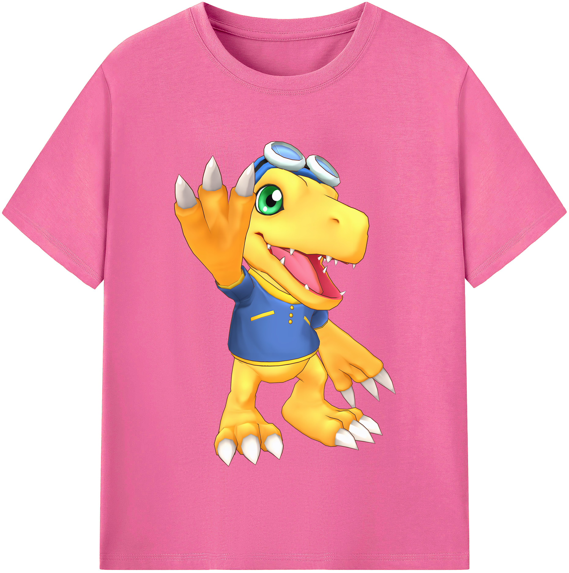 （画像用） Digimon デジタルモンスター/デジモン レディースカジュアルプリントTシャツ（綿100％）
